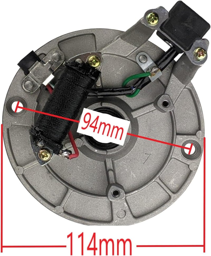 RedCap 1-Coil 3-Wire Stator Magneto for DB-007 DB-X5 DB-X7 DB-X18 DB25 Apollo Stomp SDG Thumpstar Dirt Bike Pit Bike Compatible with YX 140cc Chinese ATV Go-Kart - Image 2